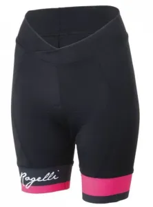 Damen Radshorts Rogelli SELECT mit gel futter, schwarz-reflektierende Pink 010.244