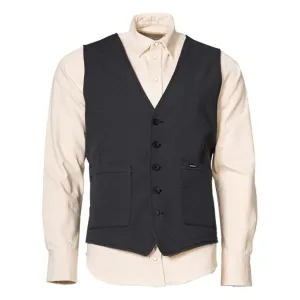 ROKKER Tweed Vest Dark Grey Größe S