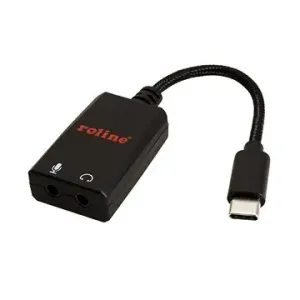 Roline USB C (M) - Audio (2x Stereo-Buchse 3,5 mm), 0,13 m