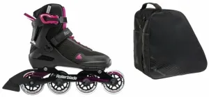 Rollerblade Sirio 80 W SET Black/Raspberry 38 Inline-Skates