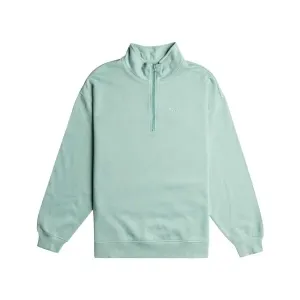 Roxy ESSENTIAL ENERGY HALF ZIP Damen Sweatshirt, hellblau, größe #1380945