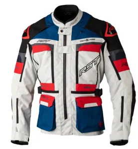 RST Adventure-Xtreme Race Dept Ce Mens Textile Ice Blau Rot Jacke Größe 40
