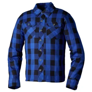 RST Lumberjack Ce Mens Textile Shirt Blau Check Jacke Größe 40