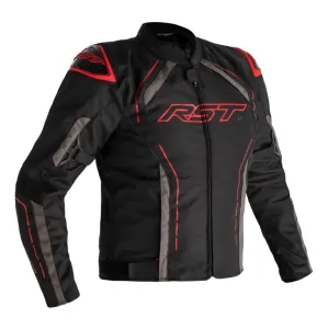 RST S-1 Ce Mens Textile Schwarz Rot Grau Jacke Größe 44