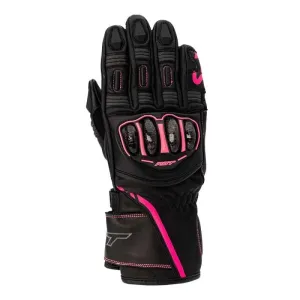 RST S1 Ce Ladies Glove Schwarz Neon Rosa Handschuhe Größe 6