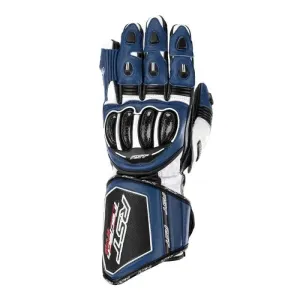 RST Tractech Evo 4 Ce Mens Glove Blau Schwarz Weiß Handschuhe Größe 10