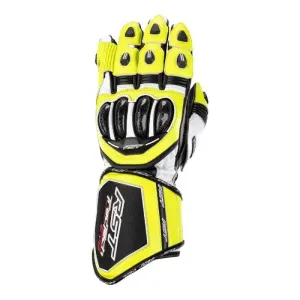 RST Tractech Evo 4 Ce Mens Glove Neon Gelb Schwarz Weiß Handschuhe Größe 11