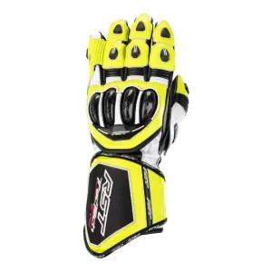 RST Tractech Evo 4 Ce Mens Glove Neon Gelb Schwarz Weiß Handschuhe Größe 12