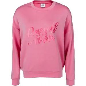 Russell Athletic PRINTED CREWNECK SWEATSHIRT Damen Sweatshirt, rosa, größe