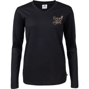 Russell Athletic L/S CREWNECK TEE SHIRT Damen T-Shirt, schwarz, veľkosť M