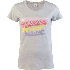 Russell Athletic REVEAL S/S CREWNECK TEE SHIRT Damen Shirt, grau, veľkosť XS