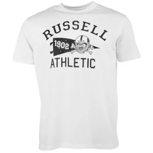 Russell Athletic T-SHIRT M Herrenshirt, weiß, größe