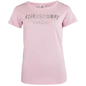 Russell Athletic T-SHIRT W Damenshirt, rosa, veľkosť M