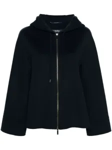 'S MAX MARA - Wool Zipped Hooded Jacket