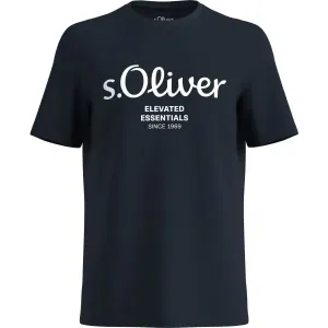 s.Oliver LOGO T-NOOS Herren T-Shirt, dunkelblau, größe