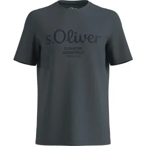 s.Oliver LOGO T-NOOS Herren T-Shirt, dunkelgrau, größe