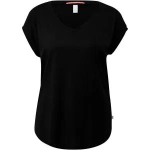 s.Oliver Q/S T-SHIRT Damen-T-Shirt, schwarz, größe