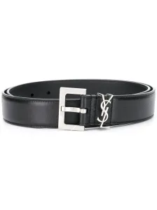 SAINT LAURENT - Monogram Leather Belt #1552866