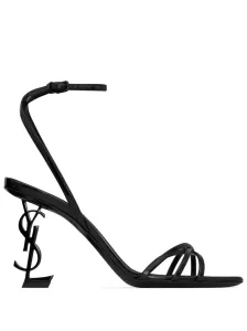 SAINT LAURENT - Opyum Leather Heel Sandals #1545317