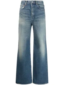 SAINT LAURENT - Wide Leg Denim Jeans #957929