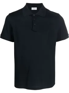 SAINT LAURENT - Monogram Cotton Piqué Polo Shirt #1554517