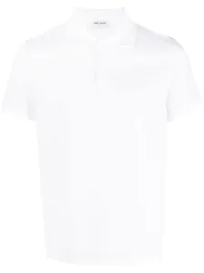 SAINT LAURENT - Monogram Cotton Piqué Polo Shirt #1554531