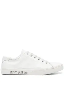 SAINT LAURENT - Leather Sneaker With Logo #1045187