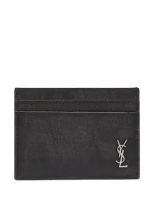 SAINT LAURENT - Cassandre Tiny Leather Card Case
