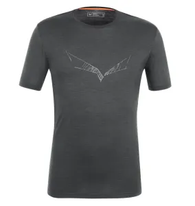 Herren T-Shirt Salewa Puez Eagle Sketch Merino 28340-0910 schwarz