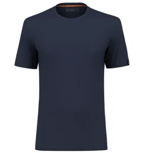 Herren T-Shirt Salewa Puez Eagle Sketch Merino 28340-3960 marineblauer Blazer Melange