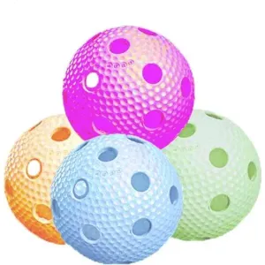 Salming AERO BALL 10-PACK Floorball Bälle, farbmix, größe