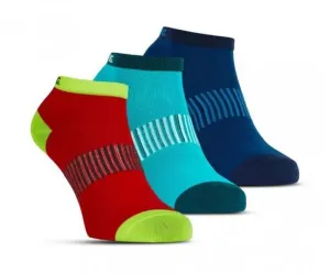Socken Salming Performance Ankle Sock 3p Blau / Rot / Lapis