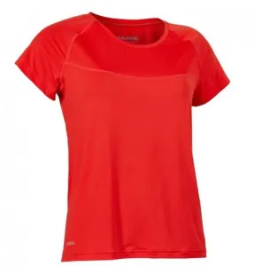 Damen T-Shirt Salming Laser Tee Women Poppy Red Melange