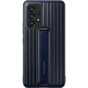 Samsung Galaxy A53 5G Tempered Back Cover mit Ständer - marineblau