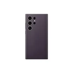 Samsung Galaxy S24 Ultra Backcover aus Vegan-Leder Dark Violet