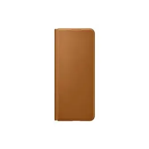 Samsung Leder Flip Case für Galaxy Z Fold3 hellbraun #31509