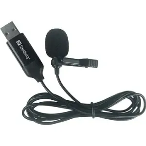 Sandberg Streaming USB-Mikrofon mit Ansteckclip