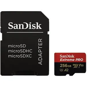 SanDisk MicroSDXC 256 GB Extreme Pro A2 UHS-I (V30) U3 + SD-Adapter
