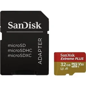 SanDisk MicroSDXC 32 GB Extreme Plus A1 UHS-I (V30) + SD Adapter