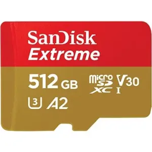 SanDisk microSDXC 512GB Extreme + Rescue PRO Deluxe + SD-Adapter