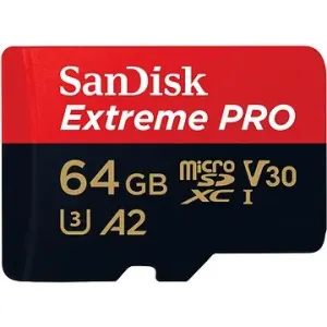 SanDisk microSDXC 64GB Extreme PRO + Rescue PRO Deluxe + SD-Adapter