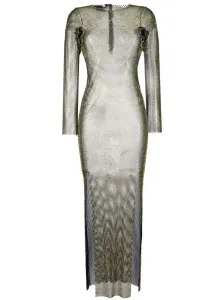 SANTA BRANDS - Rhinestones Embellished Long Dress #775147