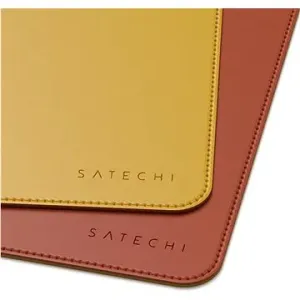 Satechi Dual Sided Eco-leather Deskmate - Yellow/Orange