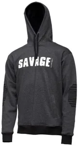 Savage Gear Hoodie Logo Hoodie Dark Grey Melange L