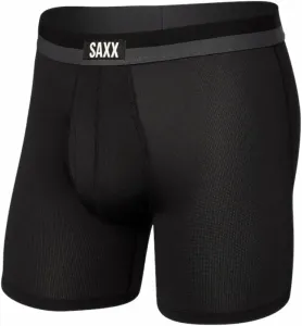 SAXX Sport Mesh Boxer Brief Black L Fitness Unterwäsche