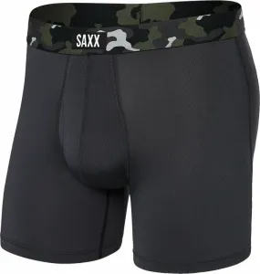 SAXX Sport Mesh Boxer Brief Faded Black/Camo L Fitness Unterwäsche