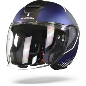 Schuberth M1 Pro Mercury Blue White Jet Helmet M
