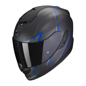 Scorpion Exo-1400 Evo Carbon Air Kendal Matt Black-Blue Integralhelm Größe 2XL