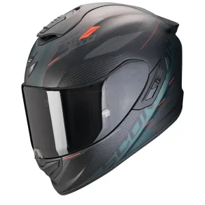 Scorpion EXO-1400 Evo II Air Luma Matt Black Green Full Face Helmet Größe 2XL