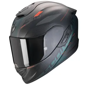 Scorpion EXO-1400 Evo II Air Luma Matt Black Green Full Face Helmet Größe S